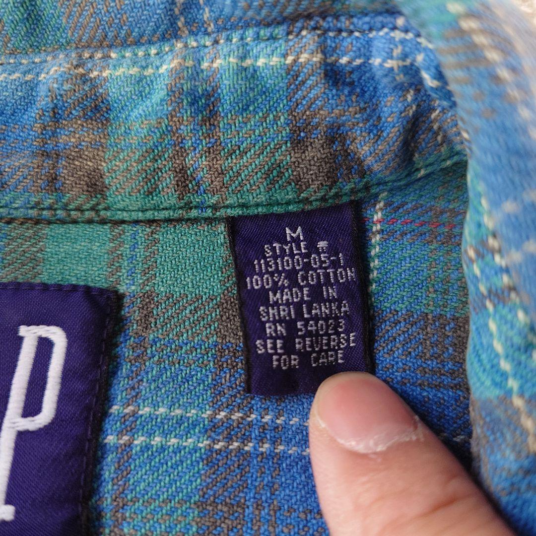 90s OLD GAP flannel shirts M