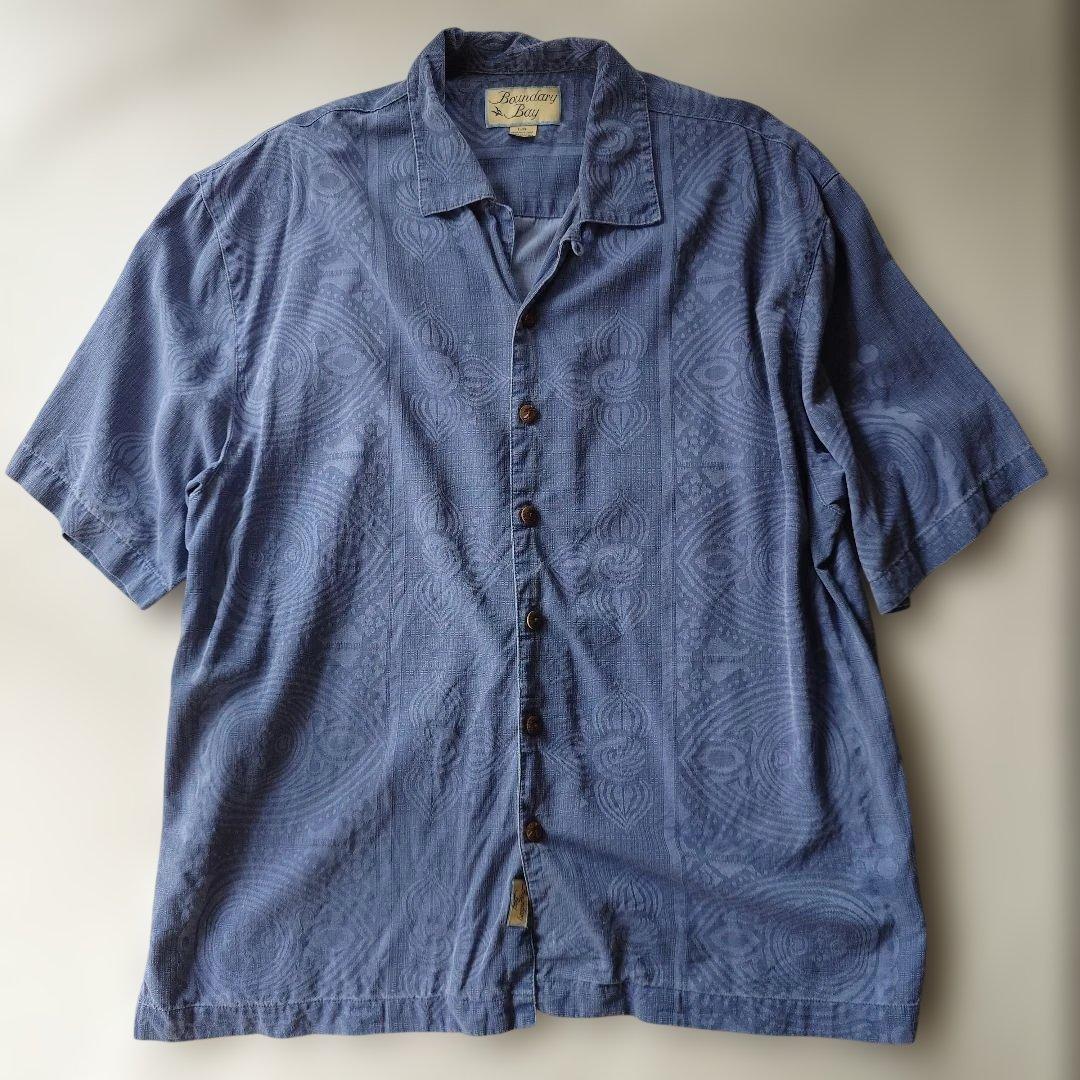 BOUNDARYBAY SILK 100 Aloha shirts L