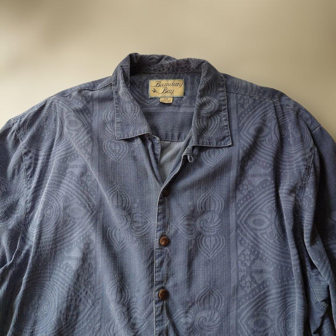 BOUNDARYBAY SILK 100 Aloha shirts L