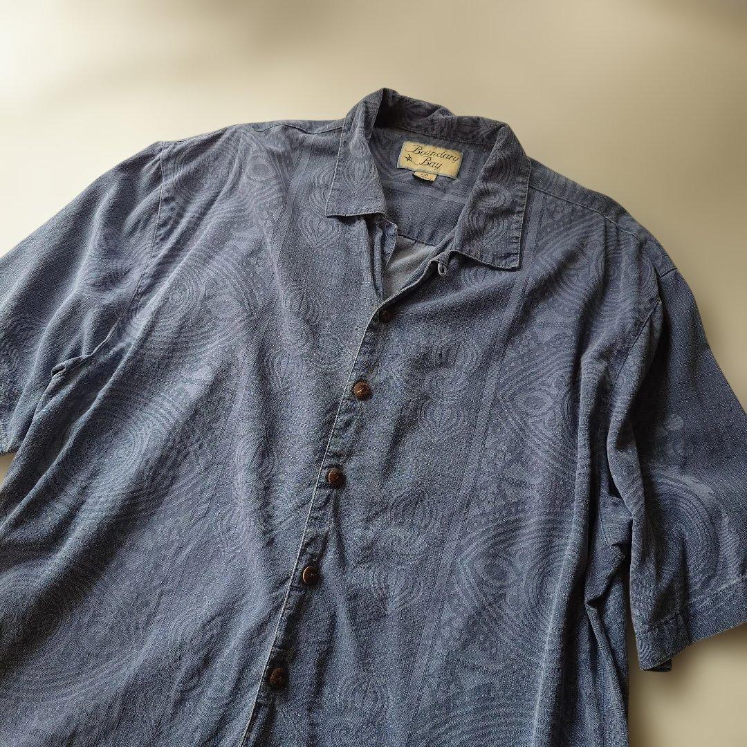 BOUNDARYBAY SILK 100 Aloha shirts L