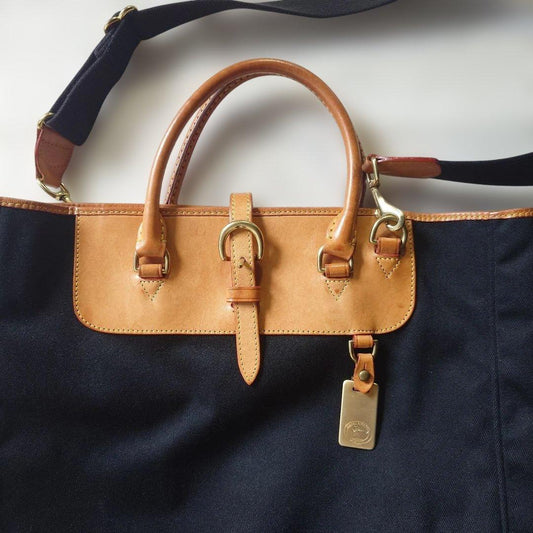 Dooney & Bourke 2way campus leather bag made in USA