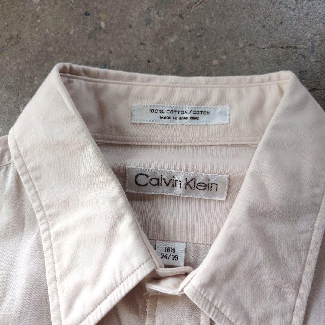 90s CK dress shirts sz　L