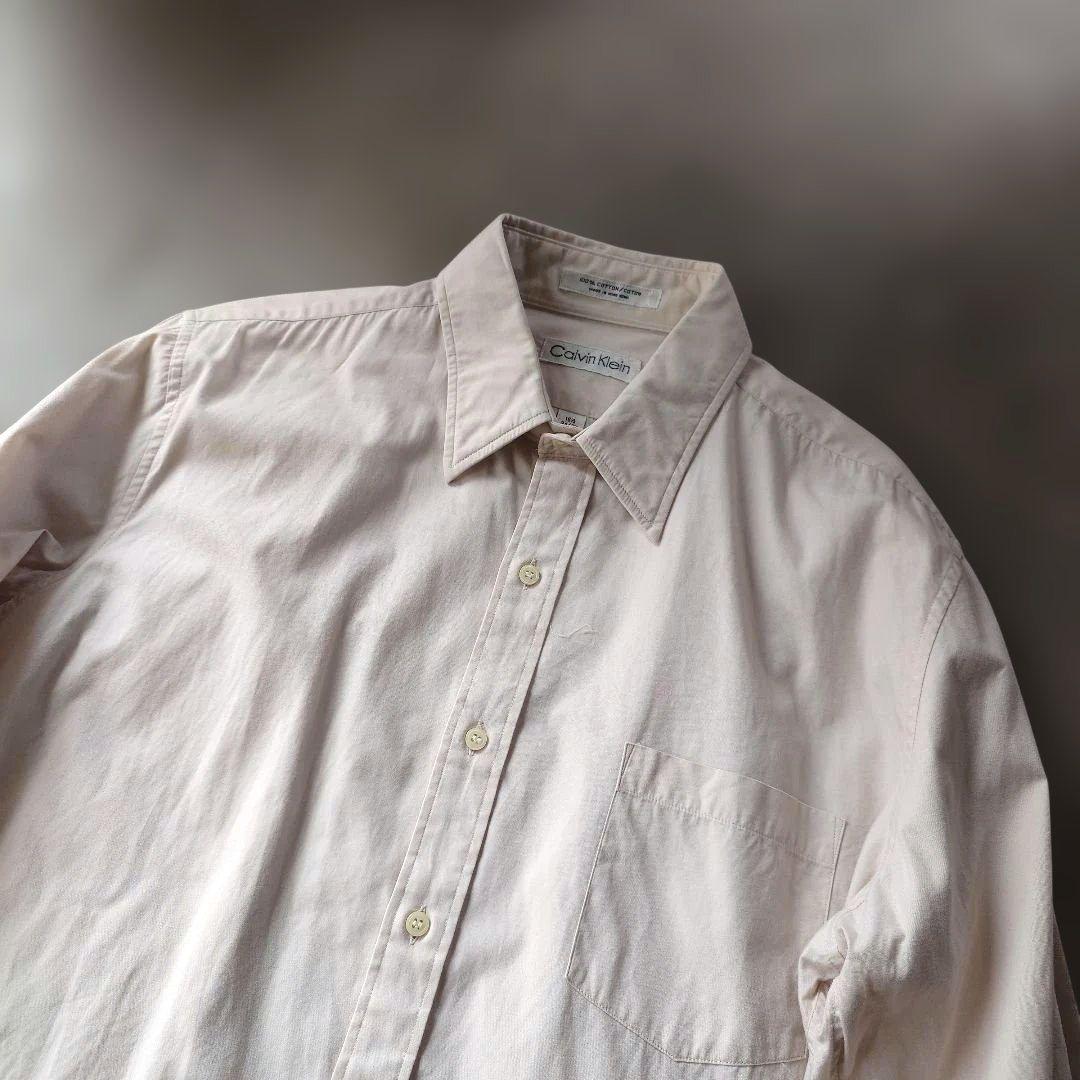90s CK dress shirts sz　L