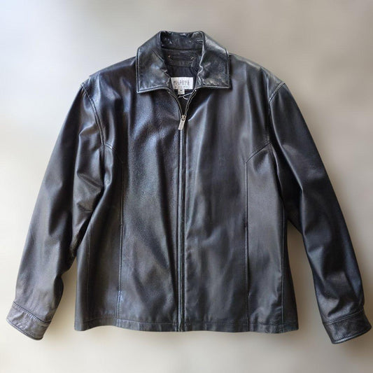 90s willsons leather tracker jacket lamb leather M