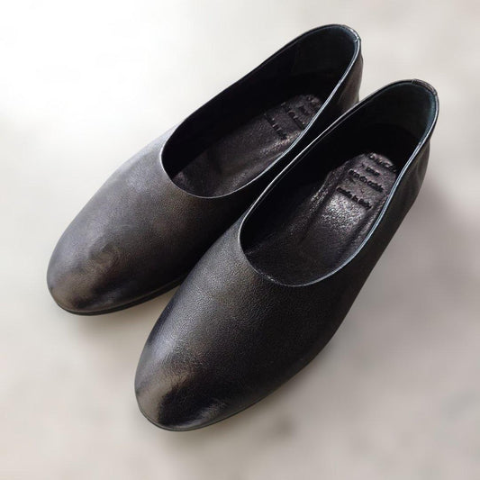 TO&CO italy Leather flat shoes 371/2　24.5ｃｍ