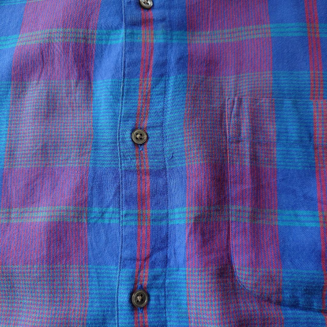 PELLYELLIS check blue shirts L