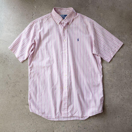POLO RALPHLAUREN ss stripe shirts M