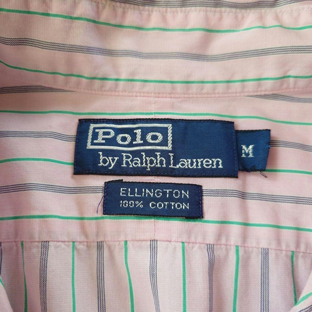 POLO RALPHLAUREN ss stripe shirts M