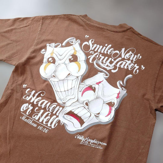 90s ANVIL twoface print tee M
