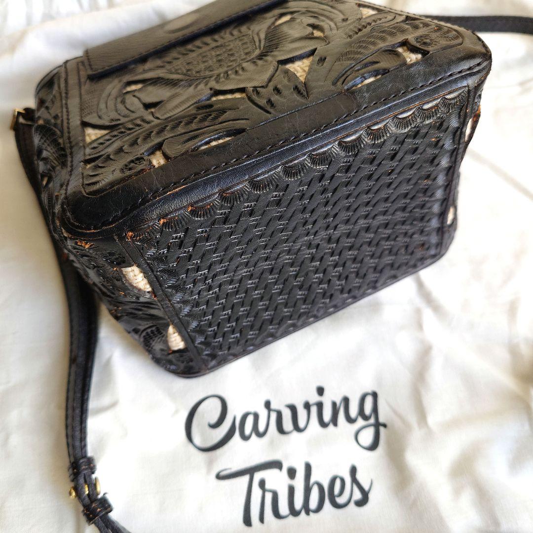carving tribes  Leather shoulder bag カービングトライブス　レザーショルダーバッグ