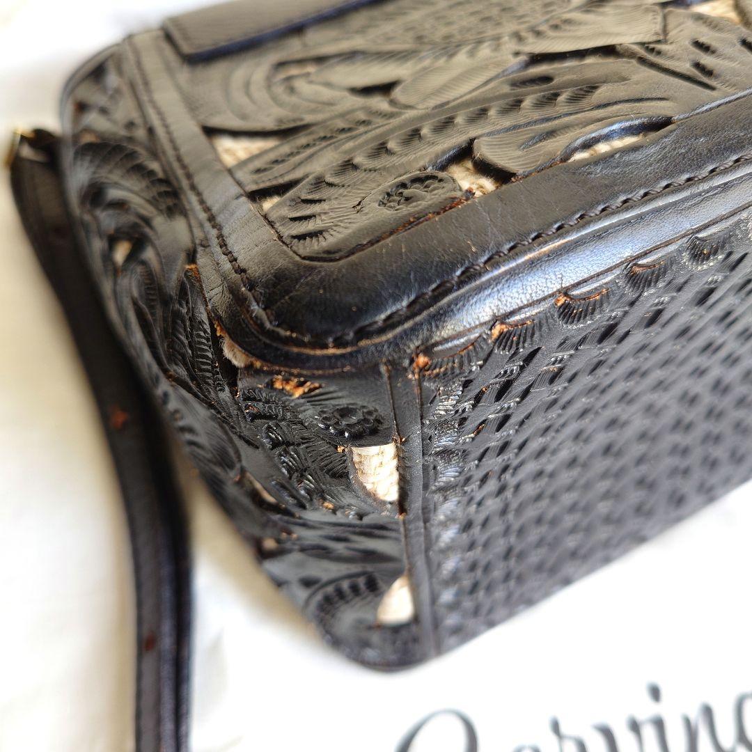 carving tribes  Leather shoulder bag カービングトライブス　レザーショルダーバッグ