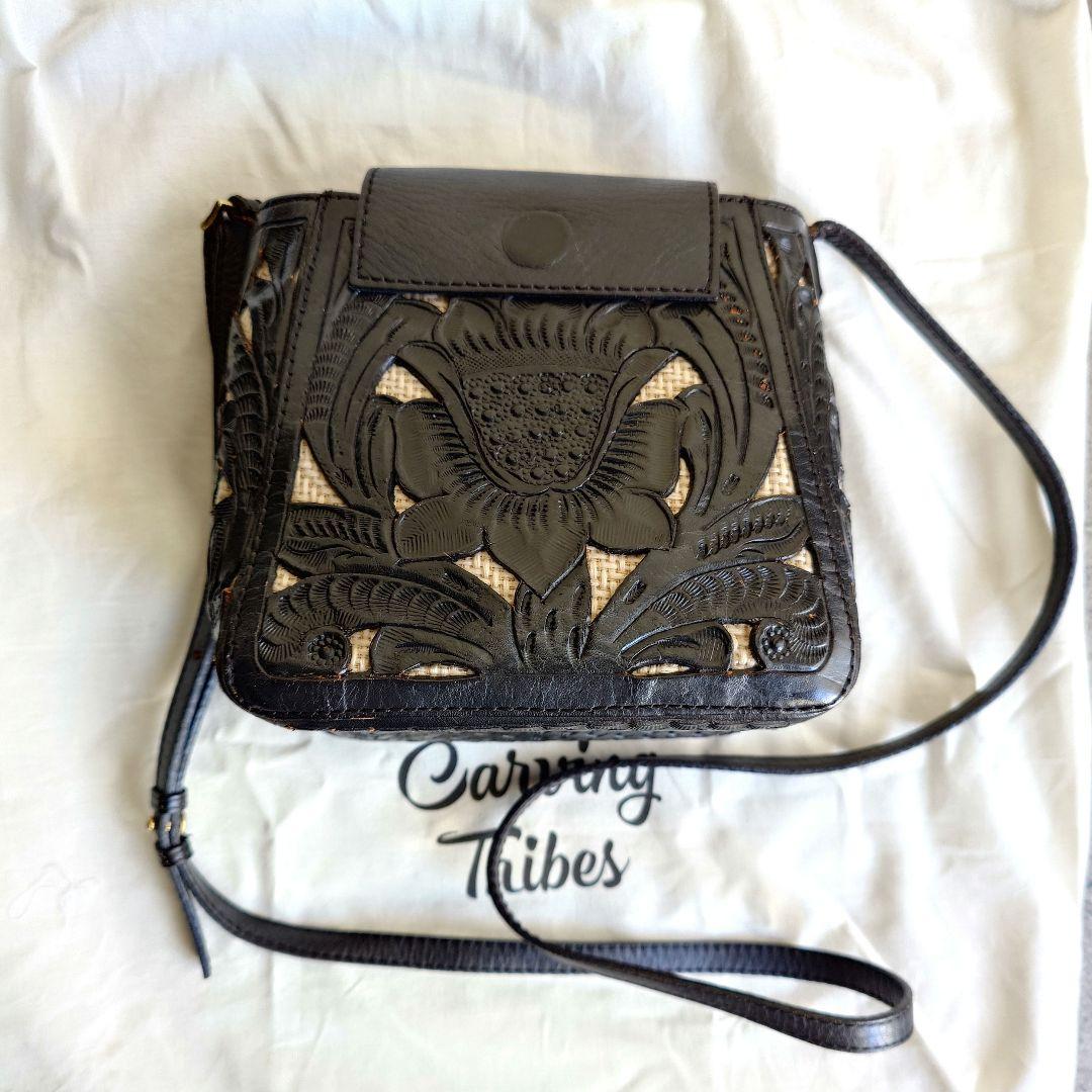 carving tribes  Leather shoulder bag カービングトライブス　レザーショルダーバッグ