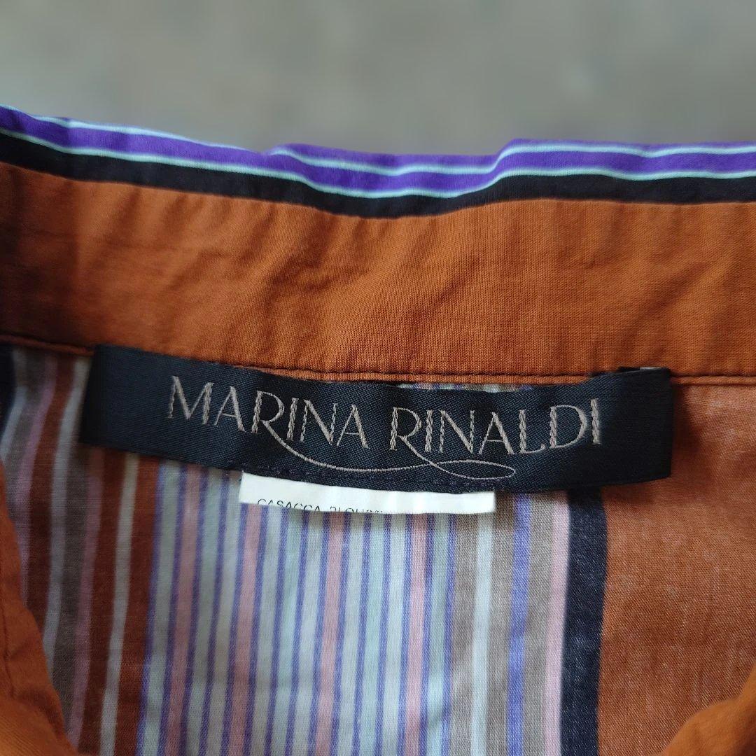 MARINA RINALDI stripe shirts op