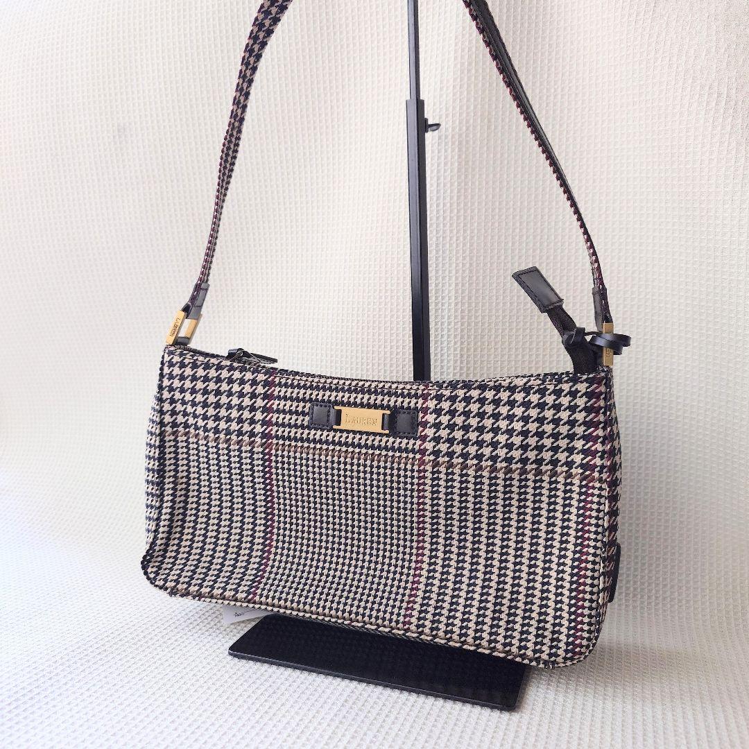 ralphlauren check shoulder bag