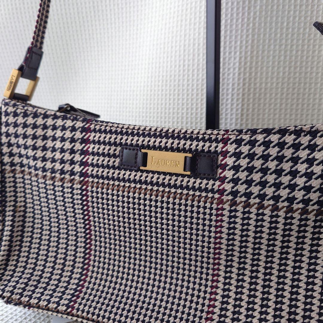 ralphlauren check shoulder bag