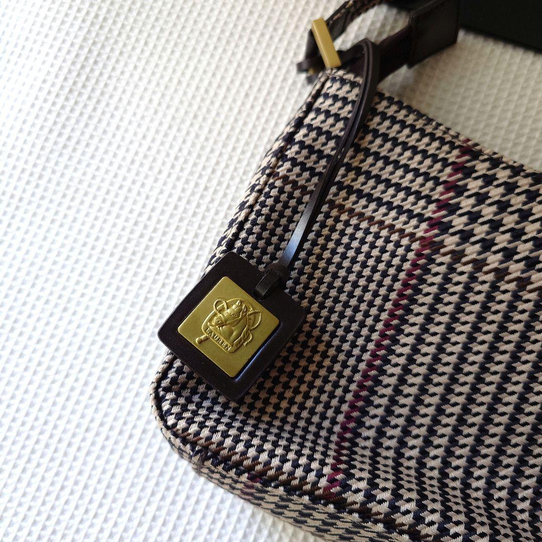 ralphlauren check shoulder bag
