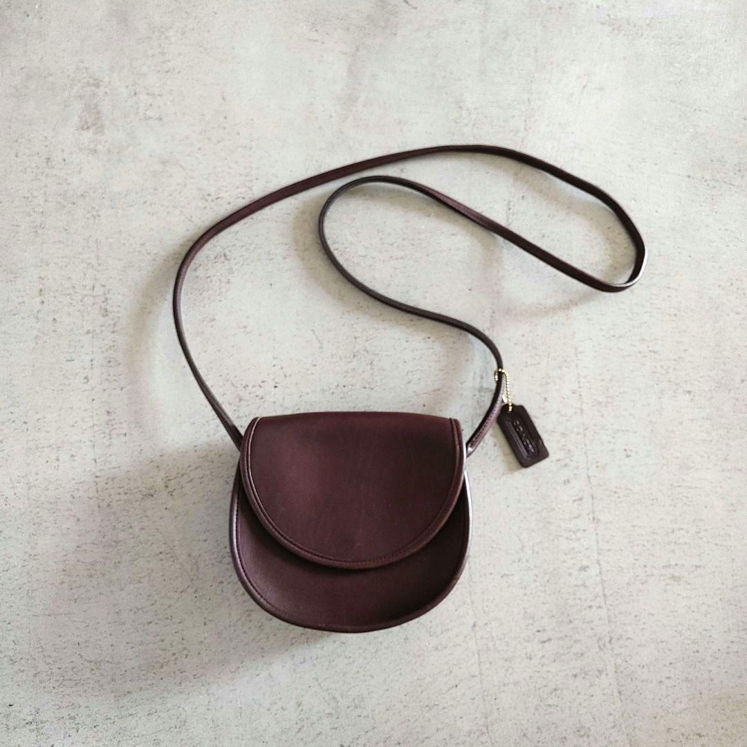OLD COACH MADE IN USA オールドコーチ レザーショルダーバッグ　ポシェット　アメリカ製