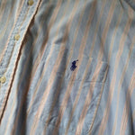 画像をギャラリービューアに読み込む, POLO RALPHLAUREN stripe shirts XL blare　ポロラルフローレン　ストライプシャツ
