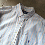 画像をギャラリービューアに読み込む, POLO RALPHLAUREN stripe shirts XL blare　ポロラルフローレン　ストライプシャツ
