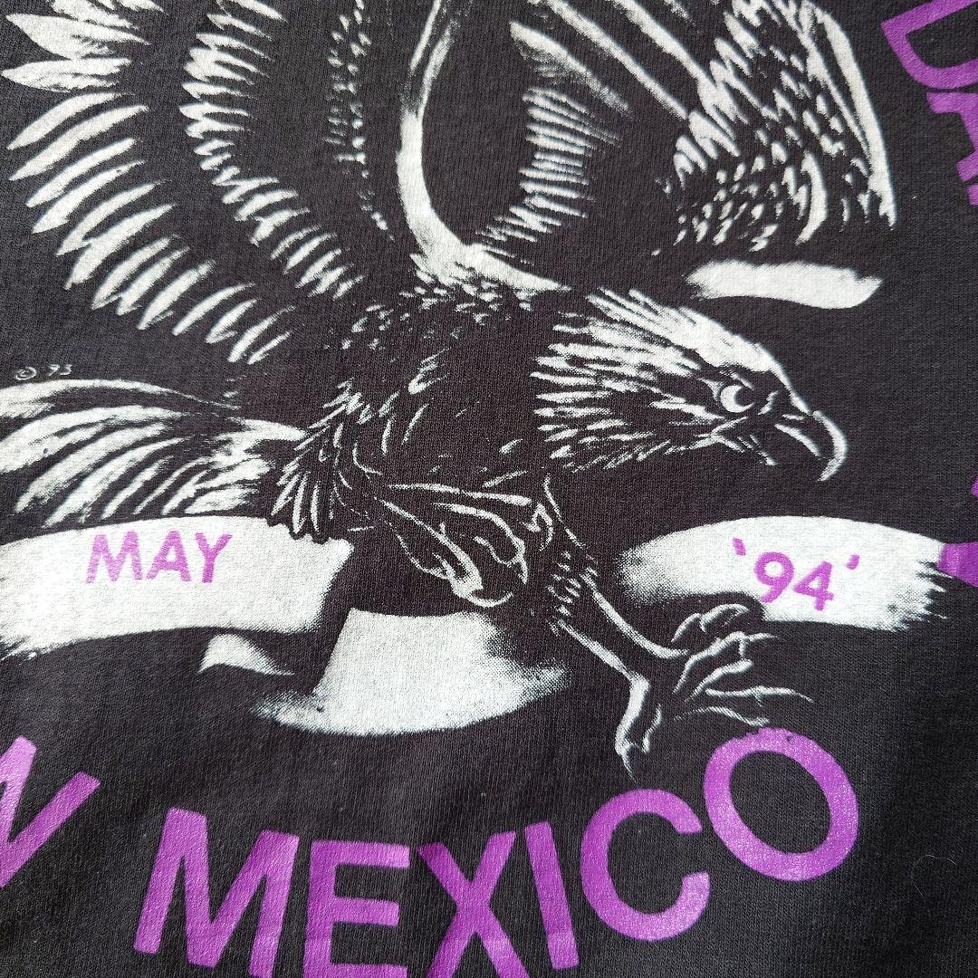 90s USA single fruits of the loom eagle tee L
