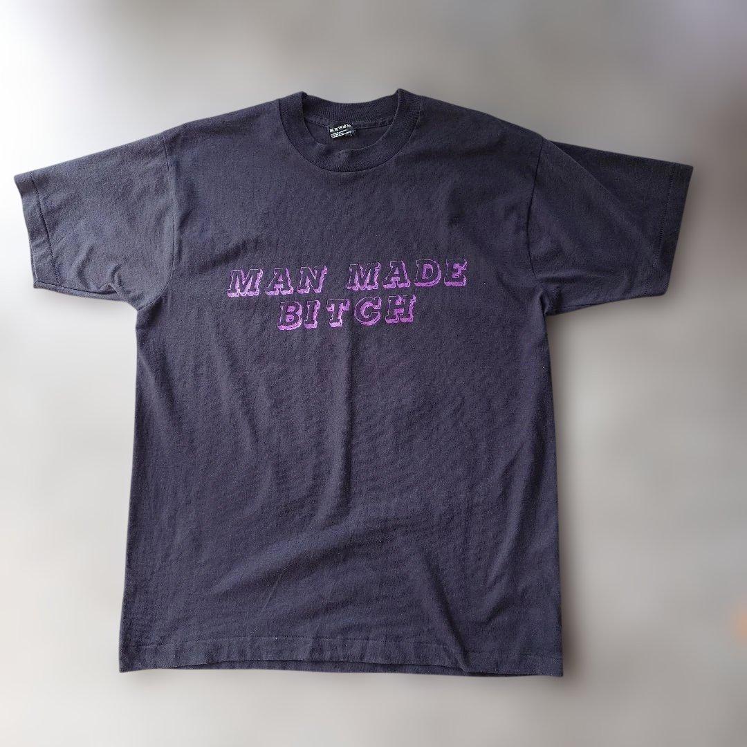90s USA single fruits of the loom eagle tee L