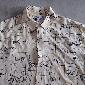 GOOUCH deadstock rayon shirts グーチ デッドストック 半袖 レーヨンシャツ　柄シャツ　L