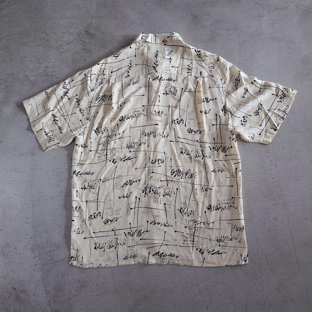 GOOUCH deadstock rayon shirts グーチ デッドストック 半袖 レーヨンシャツ　柄シャツ　L