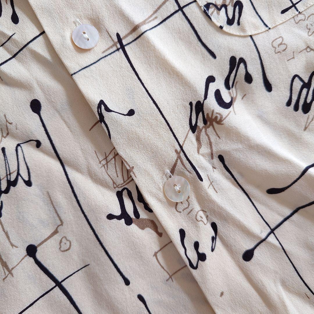 GOOUCH deadstock rayon shirts グーチ デッドストック 半袖 レーヨンシャツ　柄シャツ　L