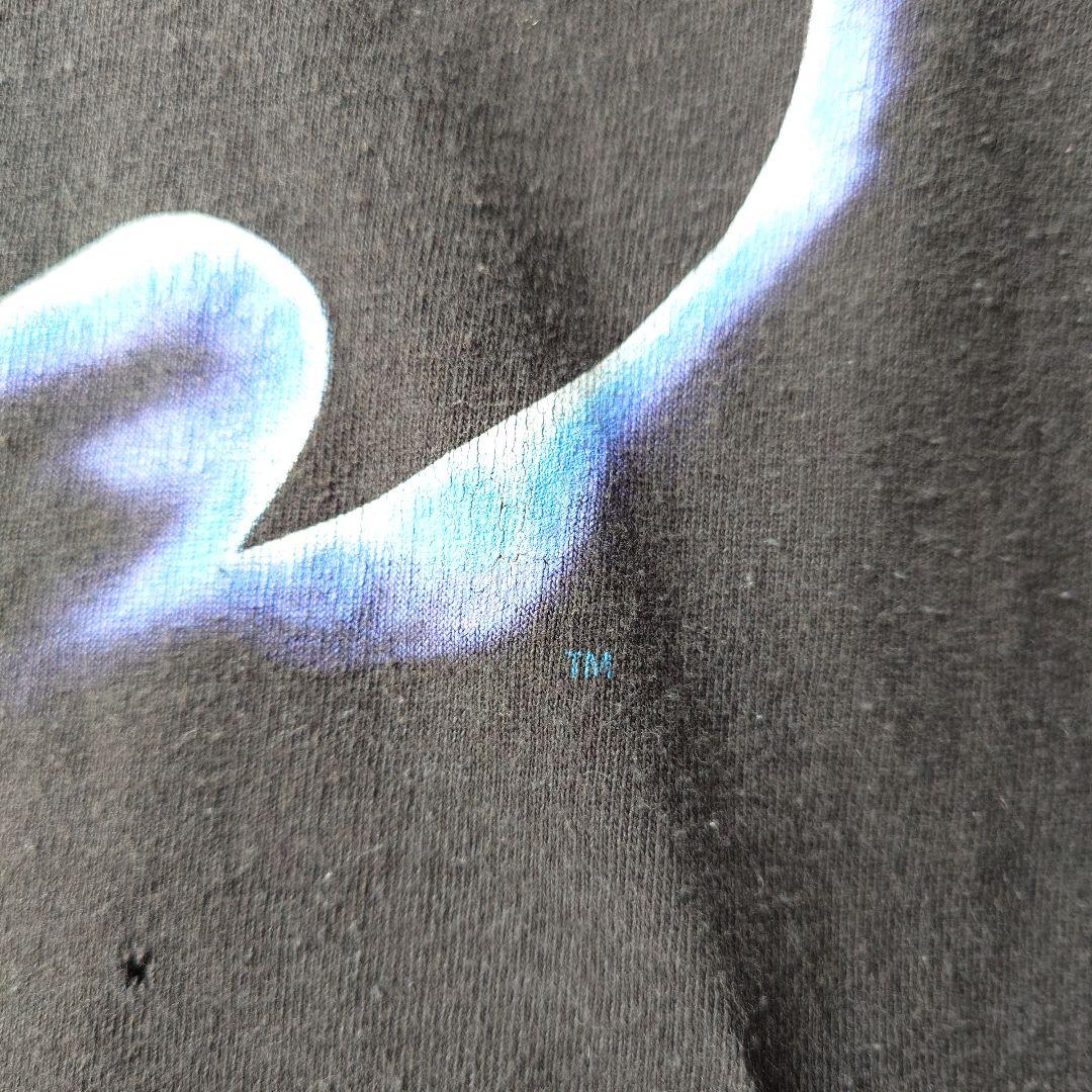 BATMAN logo blue fireflame TEE M