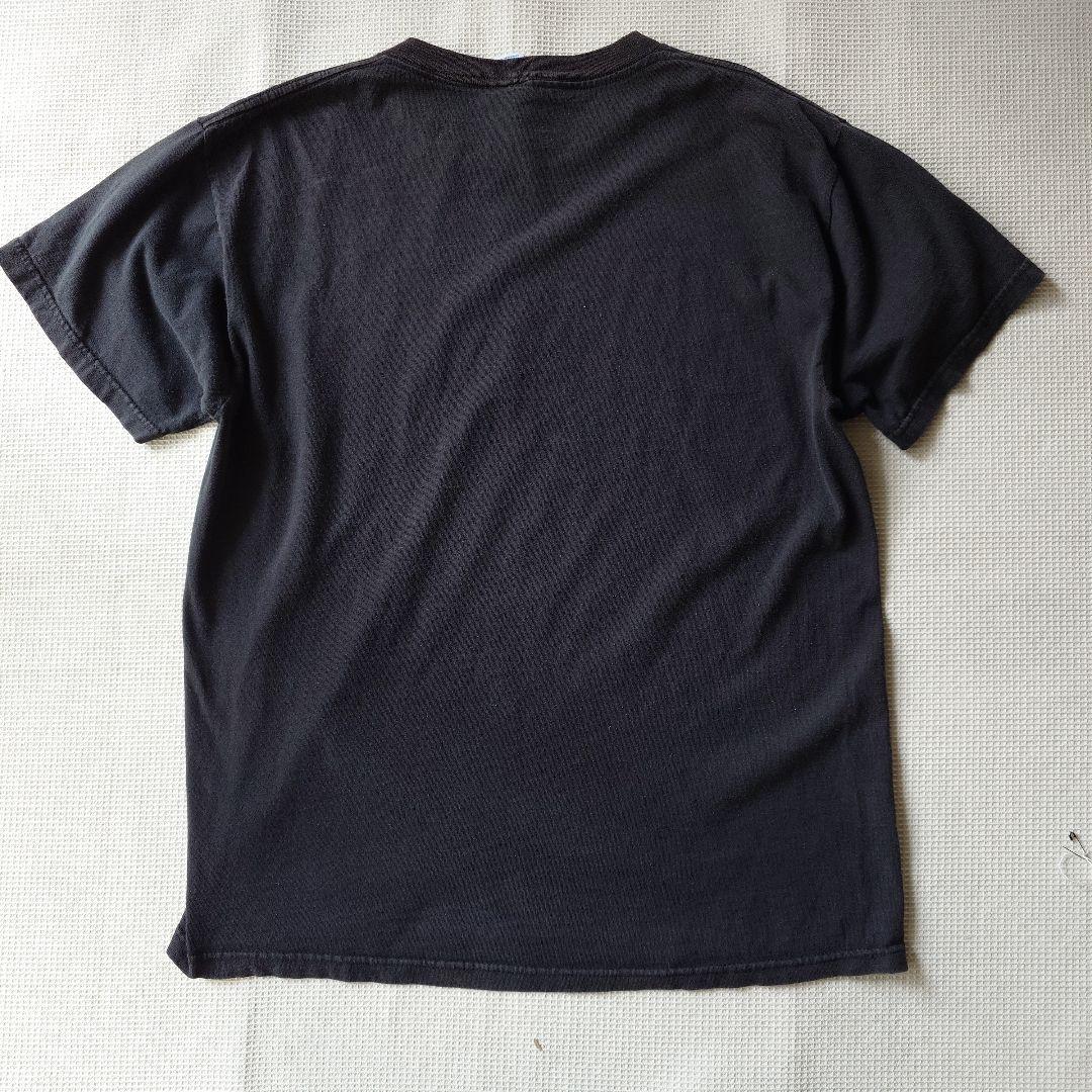 BATMAN logo blue fireflame TEE M