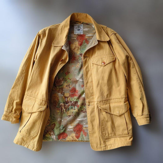 80s OLD Bananarepublic hunthing jacket S