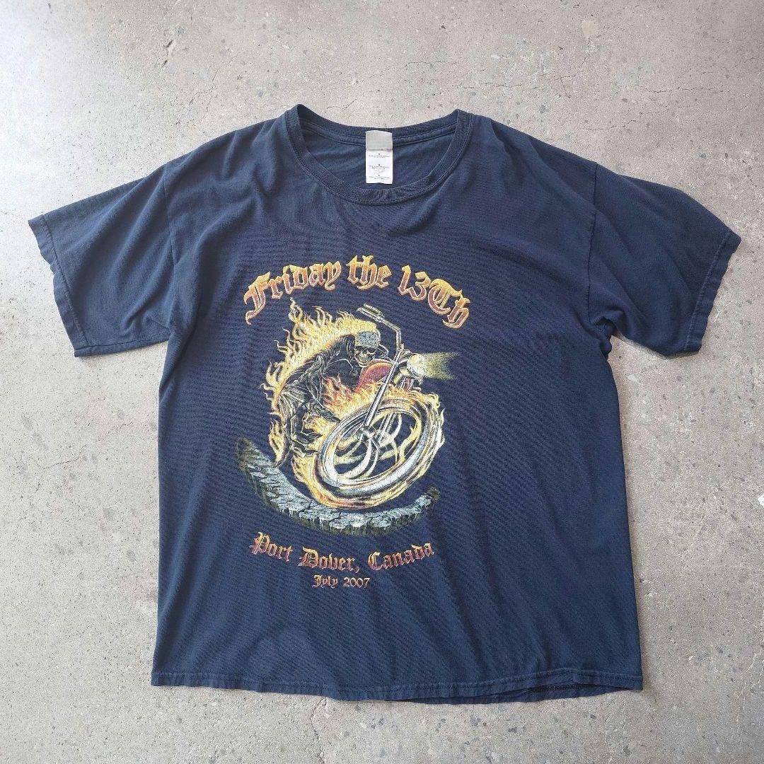 vtg Tee skull rider 2007 L