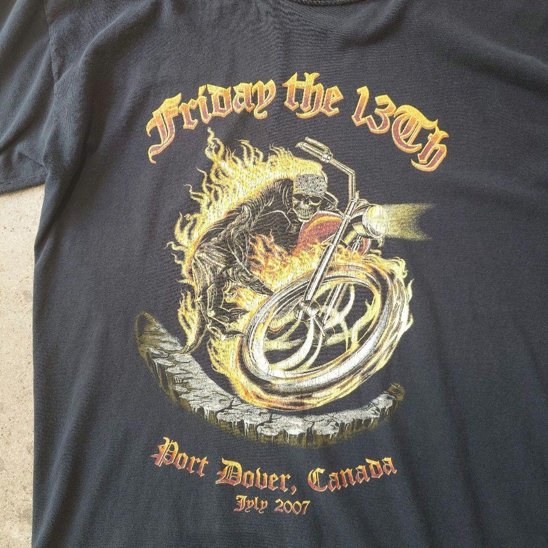 vtg Tee skull rider 2007 L