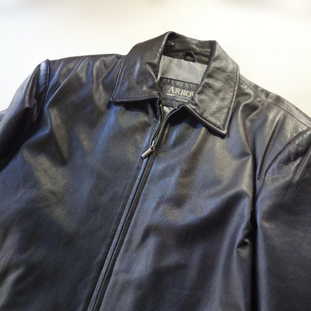 90s ARROW lamb leather jacket sz L