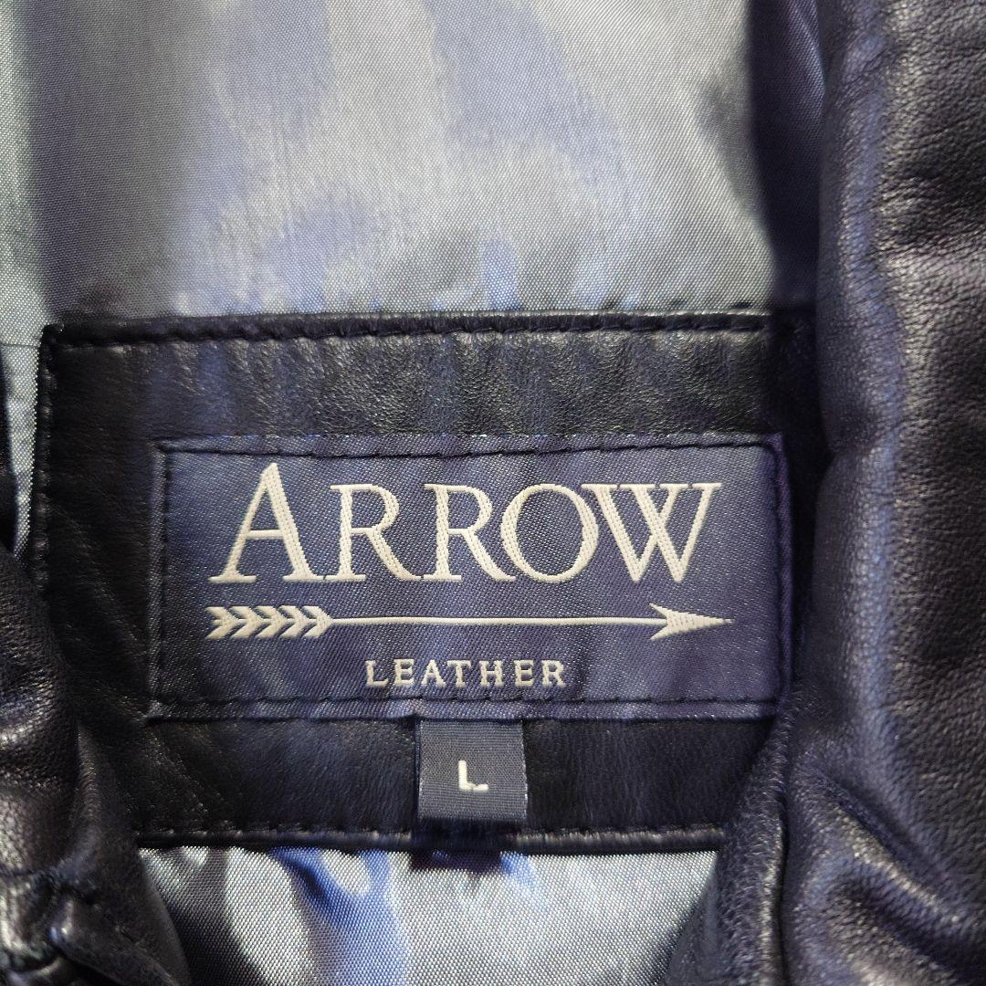 90s ARROW lamb leather jacket sz L