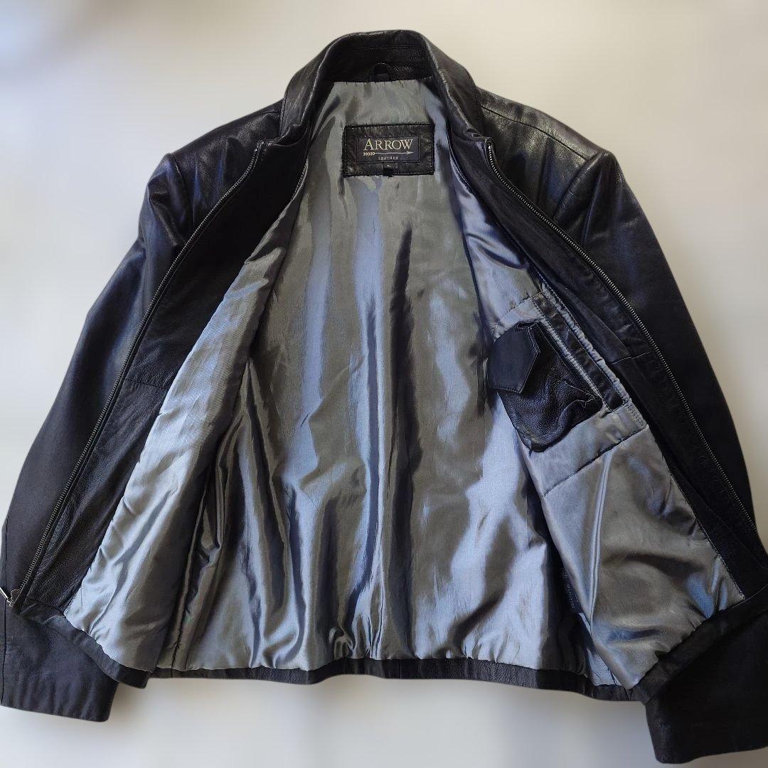 90s ARROW lamb leather jacket sz L