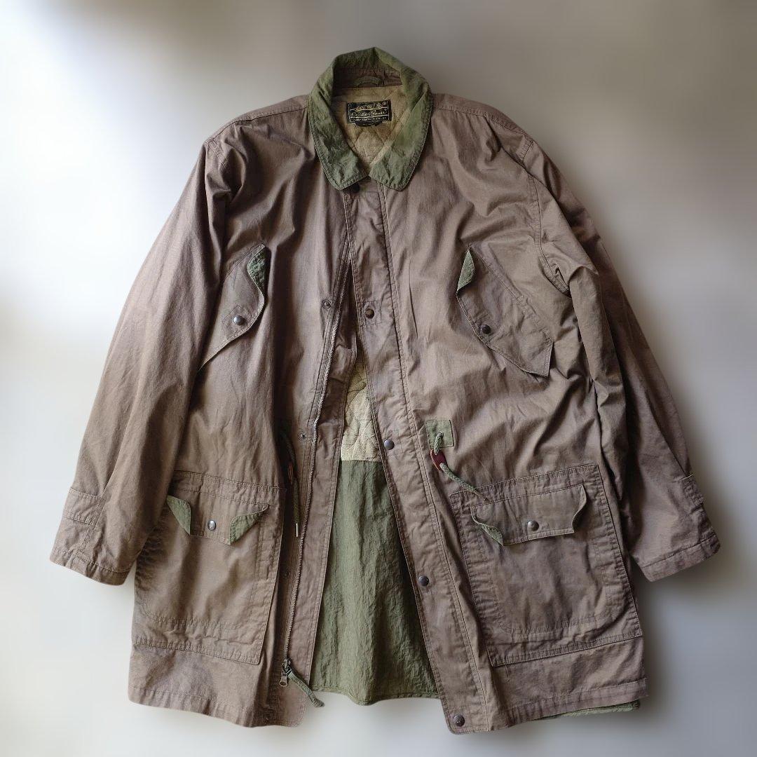 80s Eddie Bauer military trench coat XL