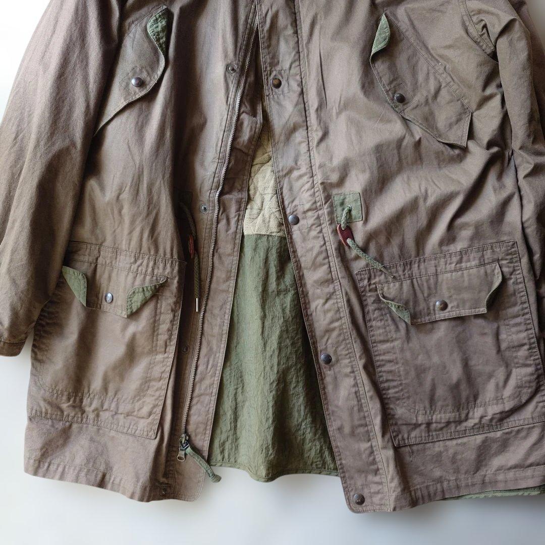 80s Eddie Bauer military trench coat XL