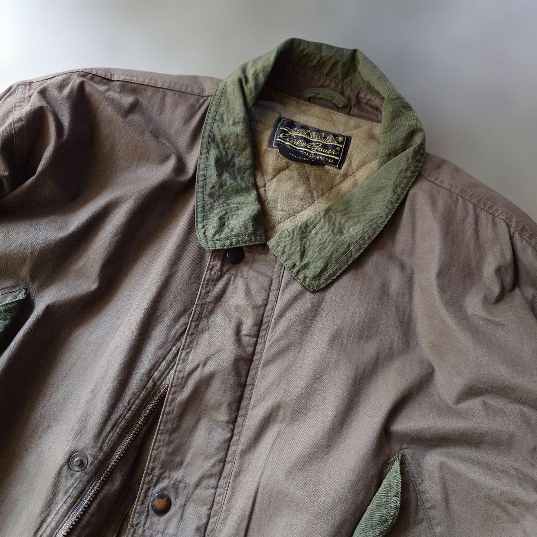 80s Eddie Bauer military trench coat XL