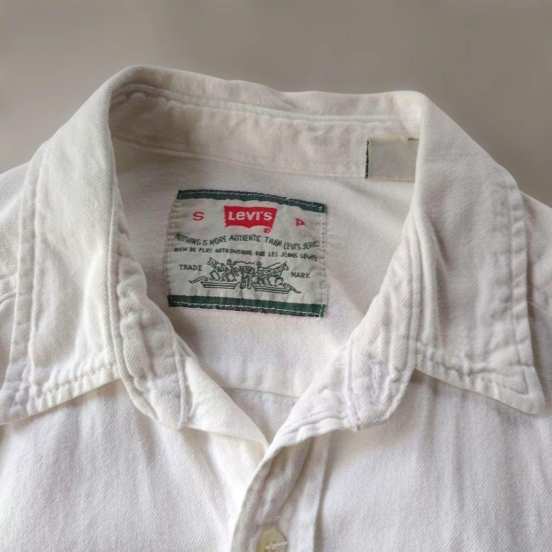 EURO Levis white denim work shirts s