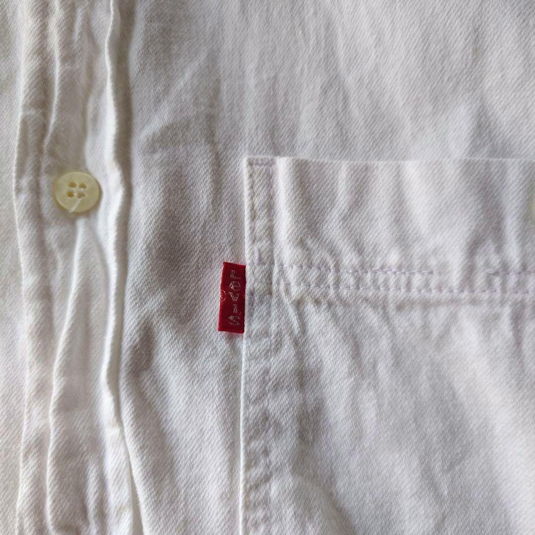 EURO Levis white denim work shirts s