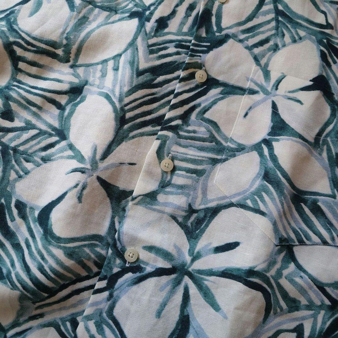 NAUTICA Linen Rayon ALOHA shirts M