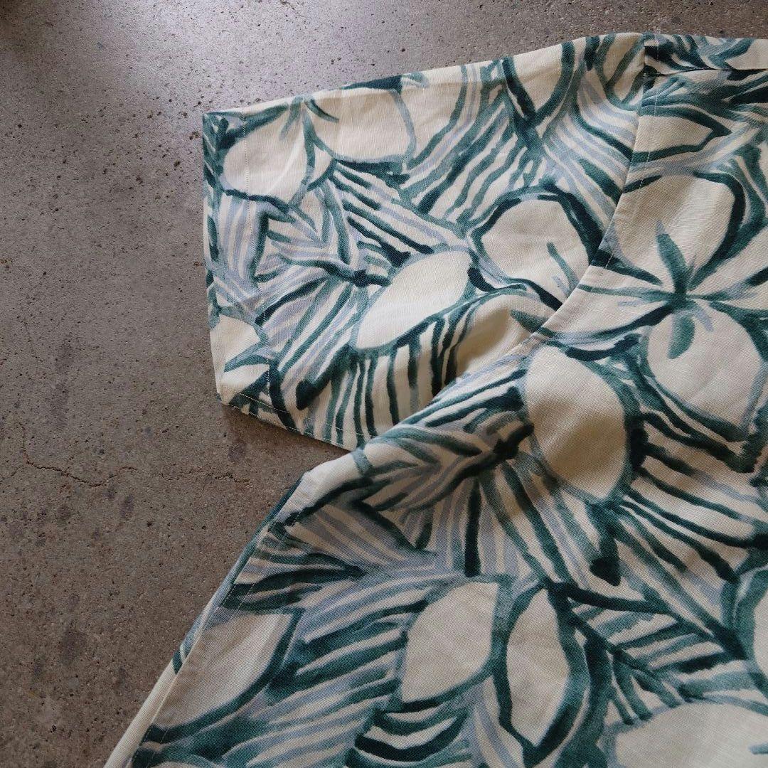 NAUTICA Linen Rayon ALOHA shirts M