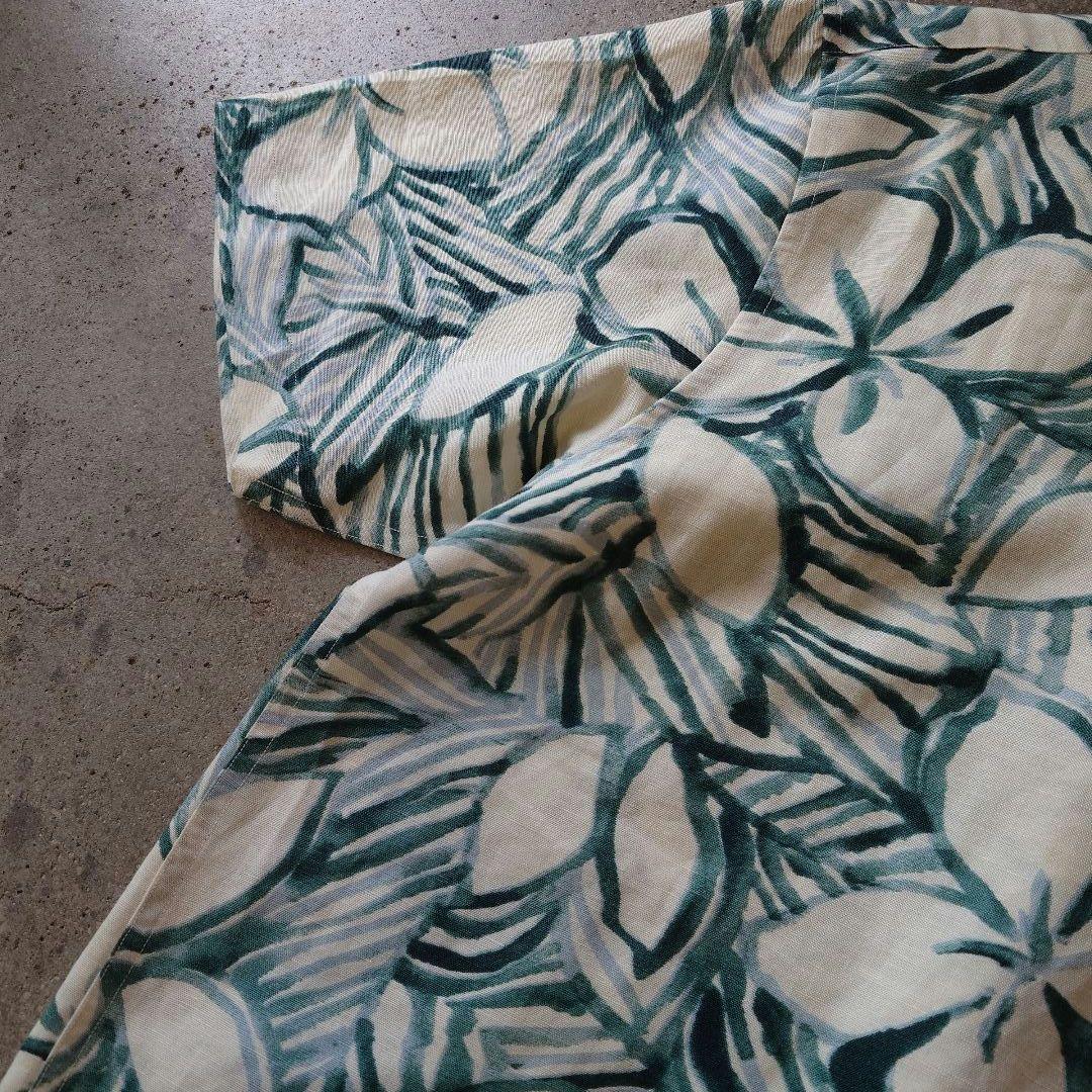 NAUTICA Linen Rayon ALOHA shirts M