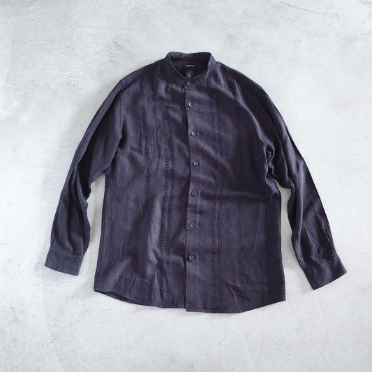 used suede like stand collar shirts L~XL
