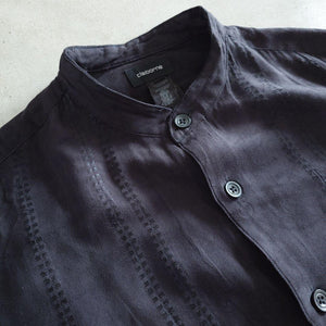 used suede like stand collar shirts L~XL