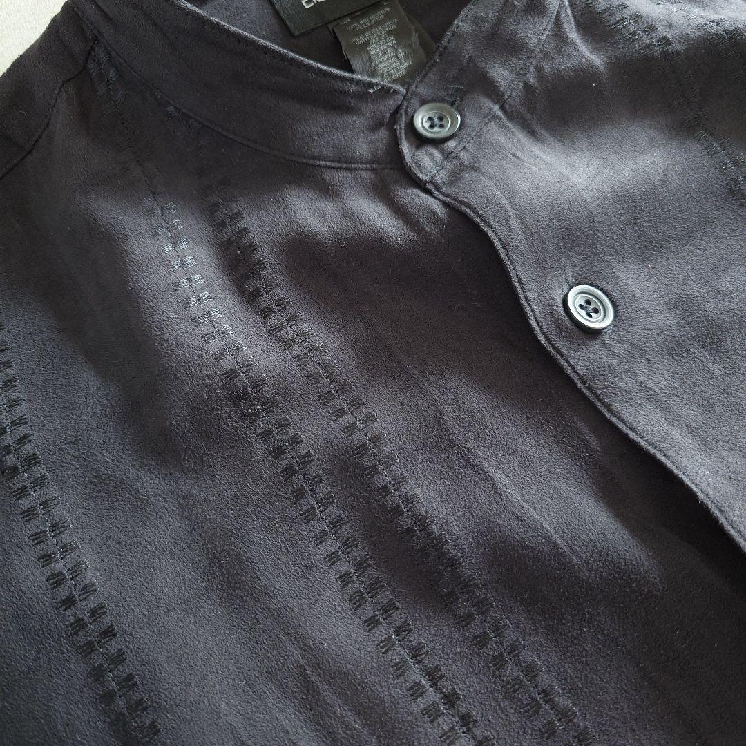 used suede like stand collar shirts L~XL