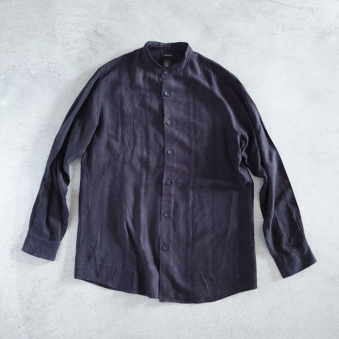 used suede like stand collar shirts L~XL