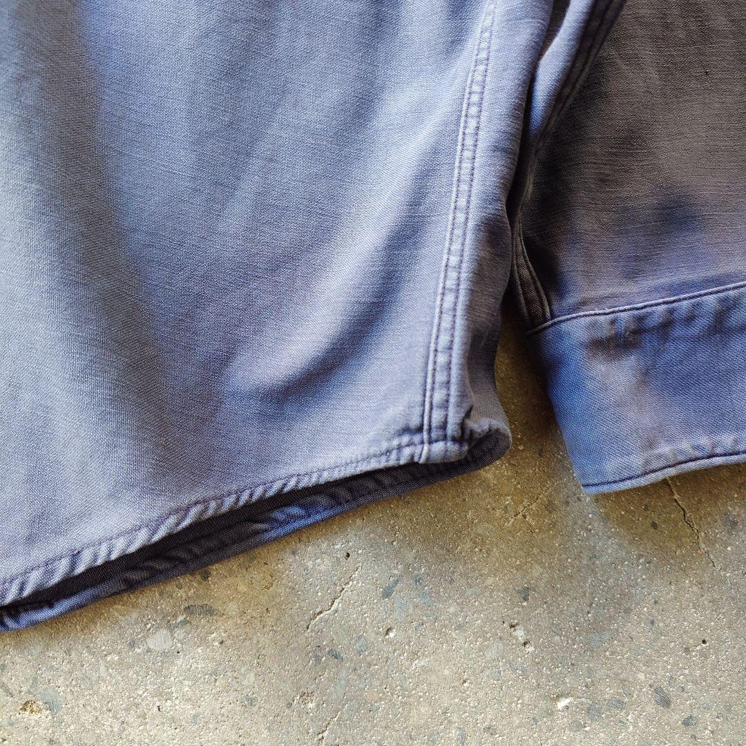 60s　sears roebuck work shirts 60年代　sears シアーズローバック　ワークシャツ　L　猫目ボタン