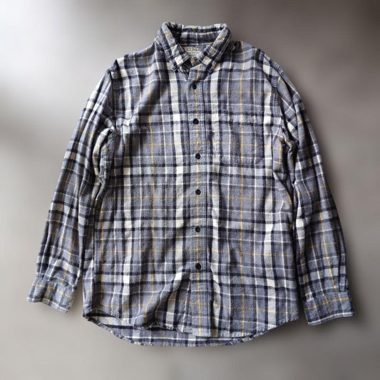 LLBEAN flannel check shirts M